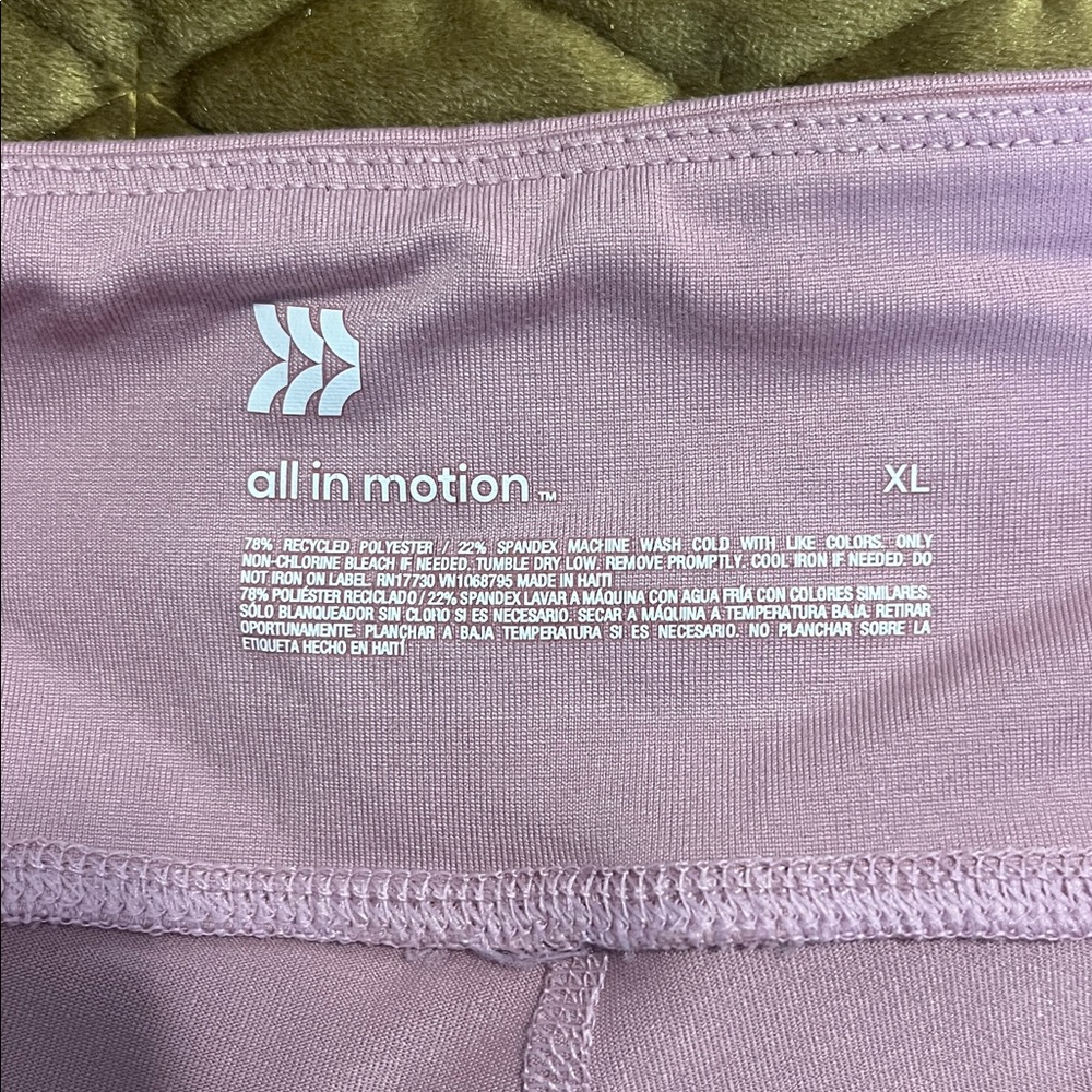 All in Motion Mauve High-Rise Leggings - Picture 2 of 4